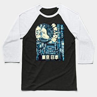 Street of Tokyo Japan Baseball T-Shirt